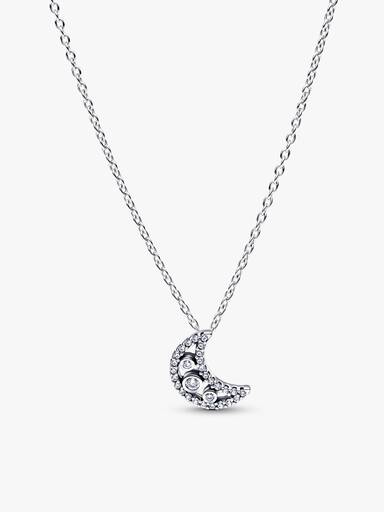 Parure Collier & Boucles d'Oreilles Lune