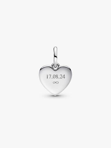 Charm Pendant Cœur d'Amour Gravable