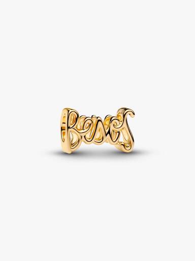 Charm Besos Manuscrit Doré
