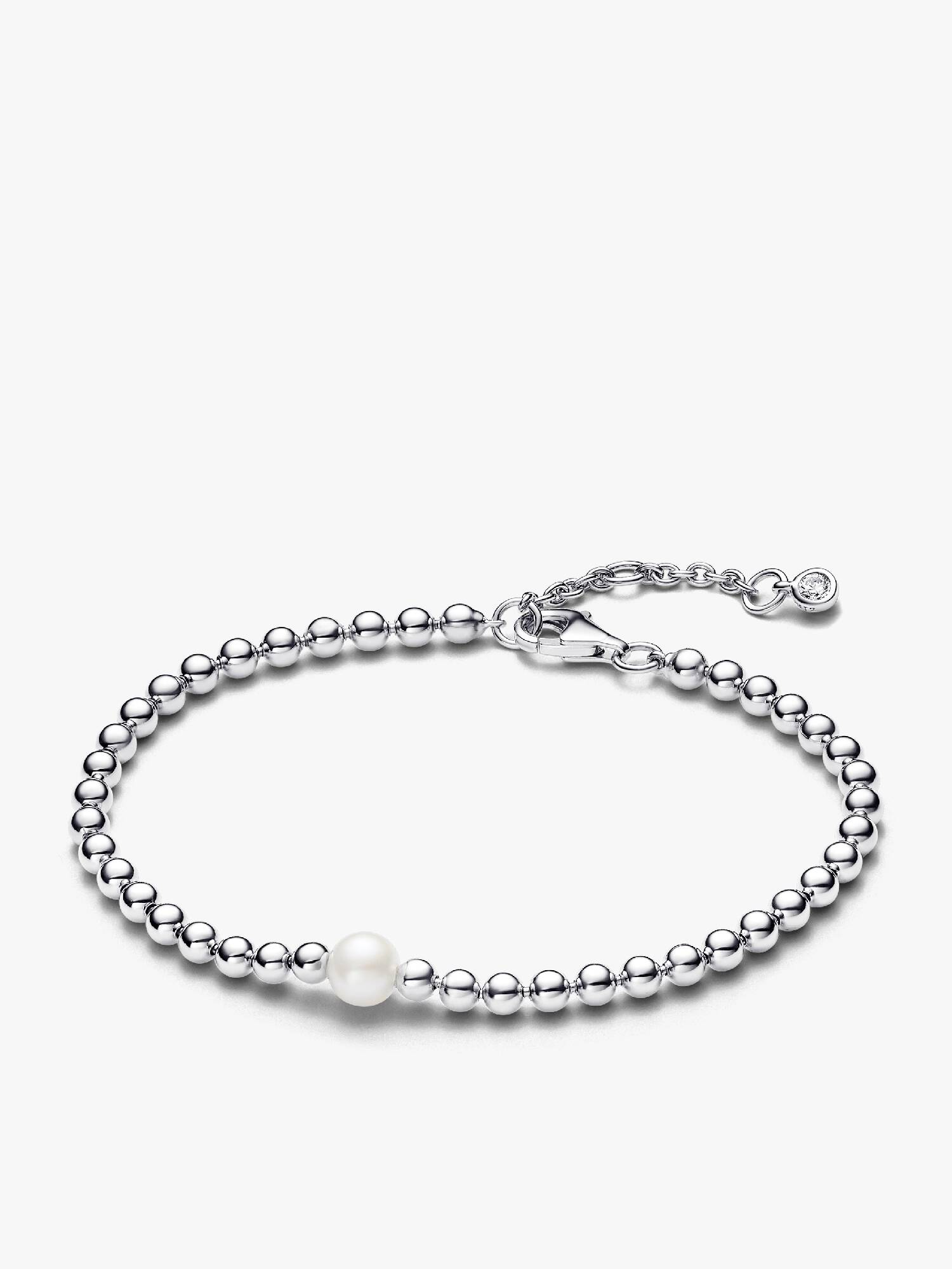 Bracelet Perle de Culture d'Eau Douce Traitée & Détails Sertis Grain