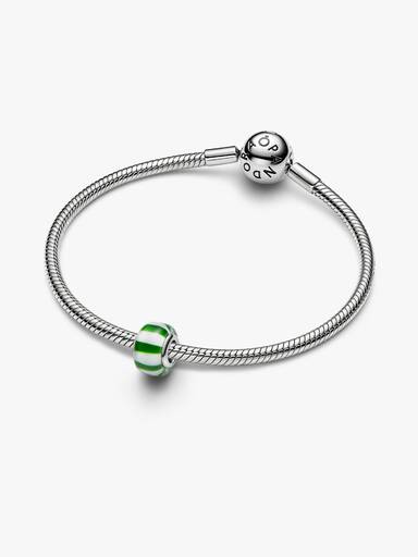 Charm Murano Vert et Blanc