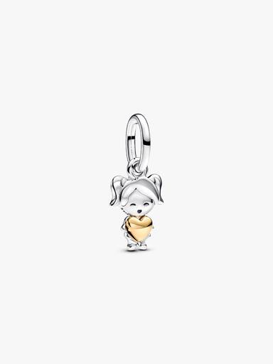 Charm Pendant Fille Heureuse