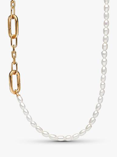 Collier Fin Perles de Culture d'Eau Douce Traitées
