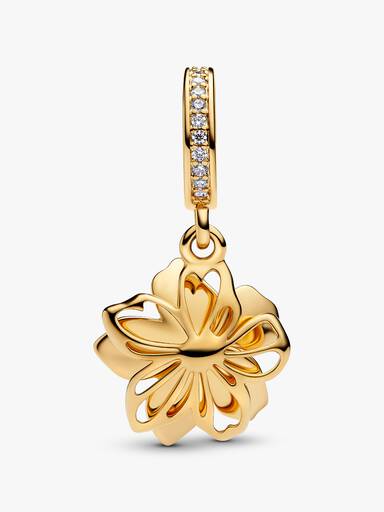 Charm Pendant Fleur Bleue