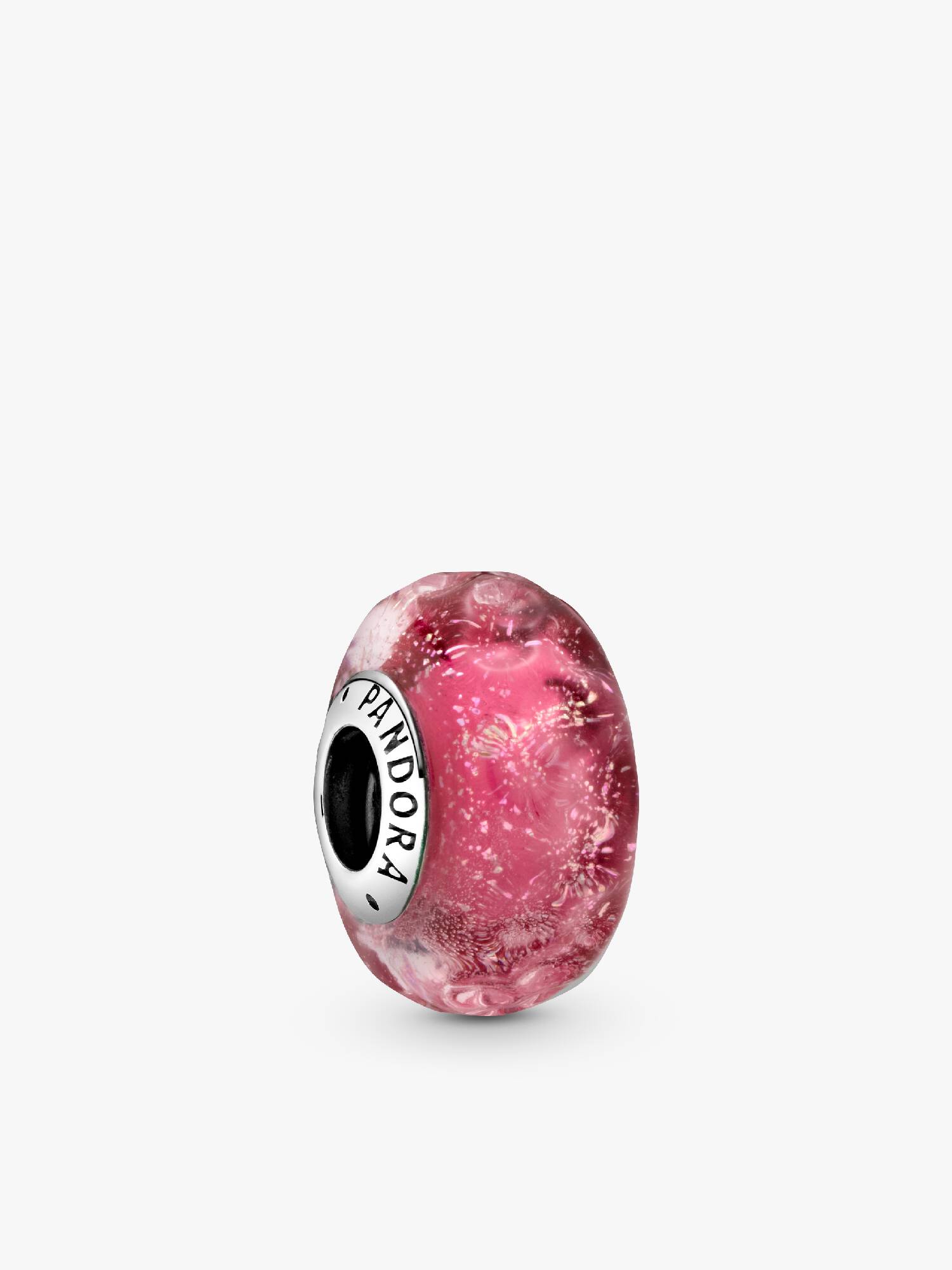 Charm Verre de Murano Rose Ondulé Fantaisie