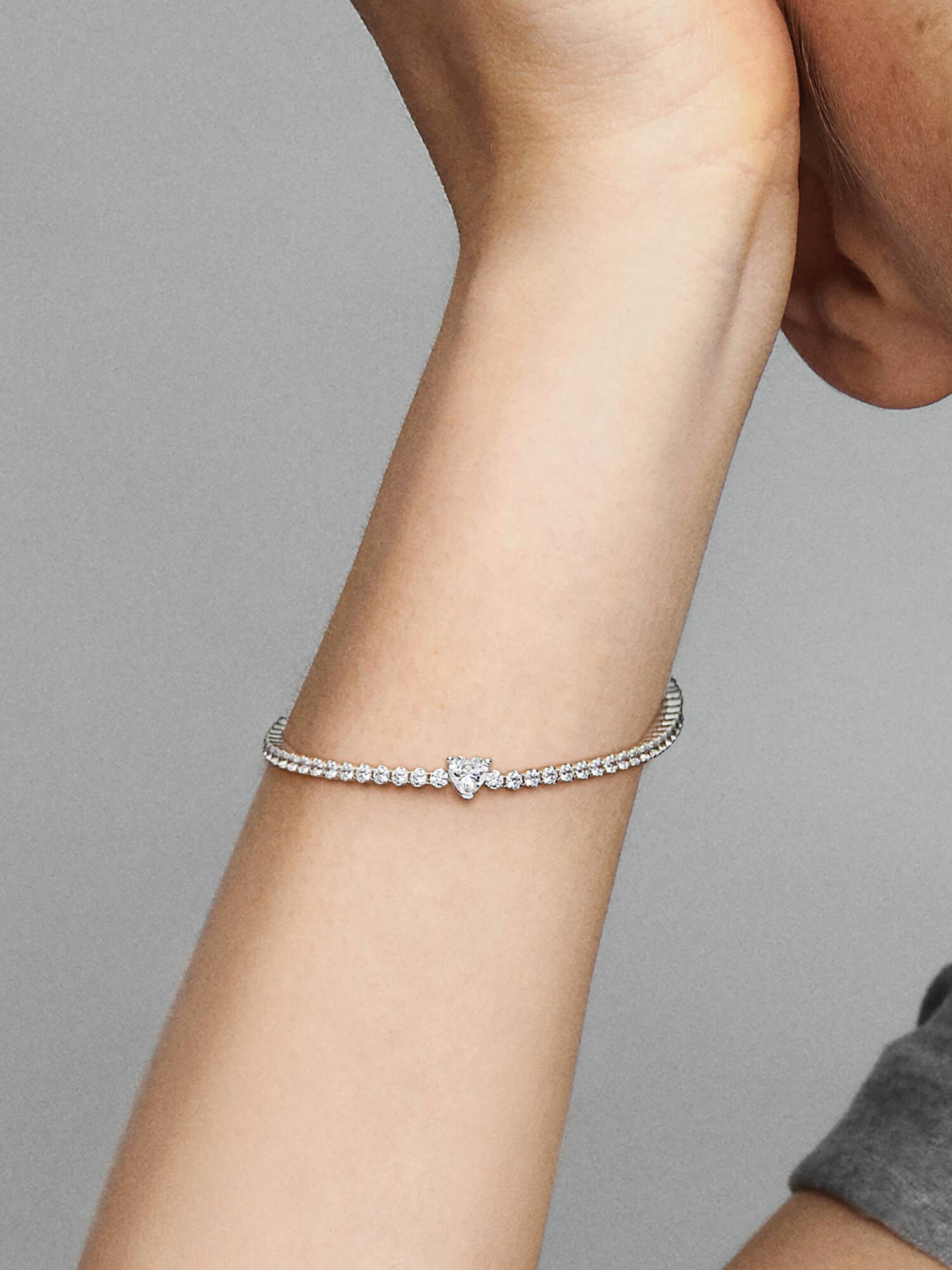 Bracelet Rivière Cœur Scintillant