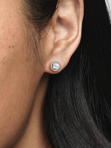 Clous d’oreilles rond scintillant