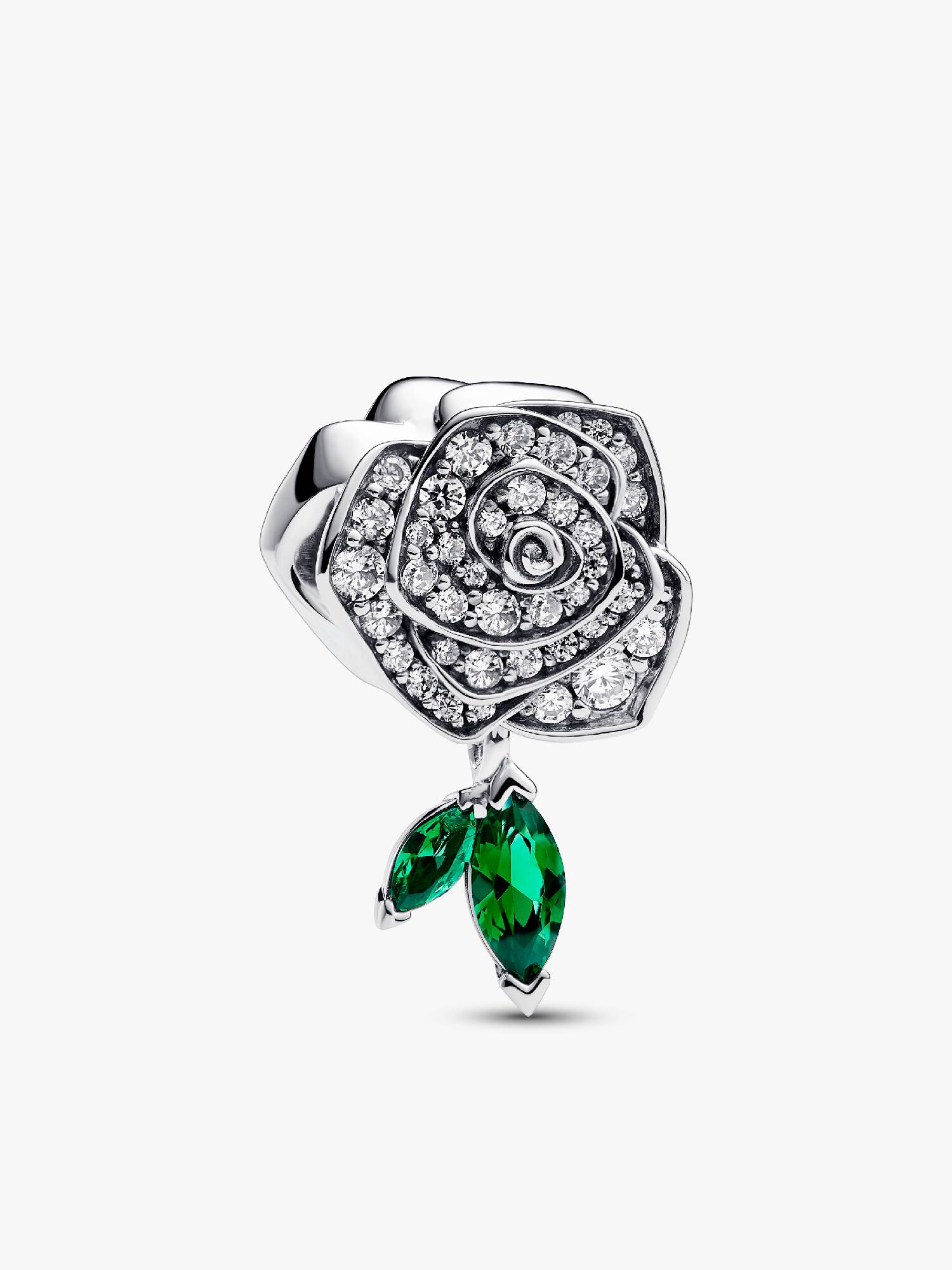 Charm Rose en Fleur Scintillante