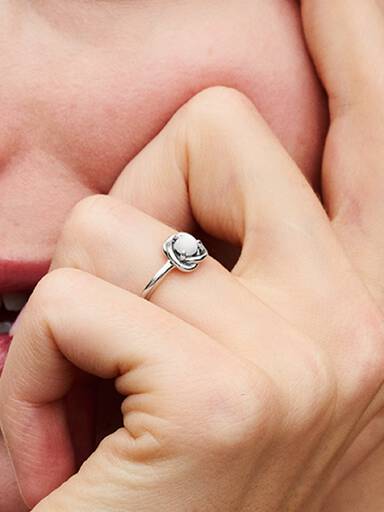 Bague Cercle Éternité Couleur de Naissance du Mois de Juin