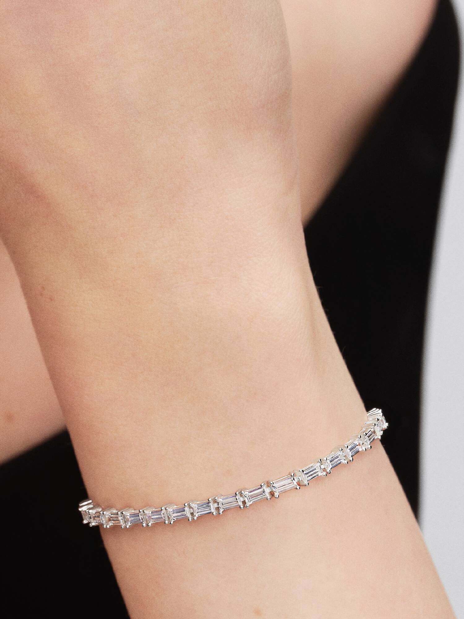 Bracelet Rivière Baguette Scintillant