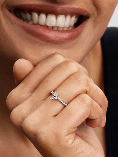 Bague Papillon Scintillante