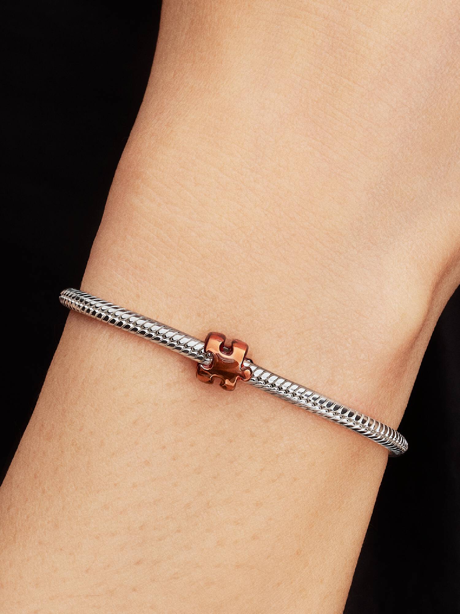Mini Charm Pièce de Puzzle Orange