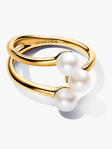 Bague Ouverte Perle de Culture d'Eau Douce Traitée