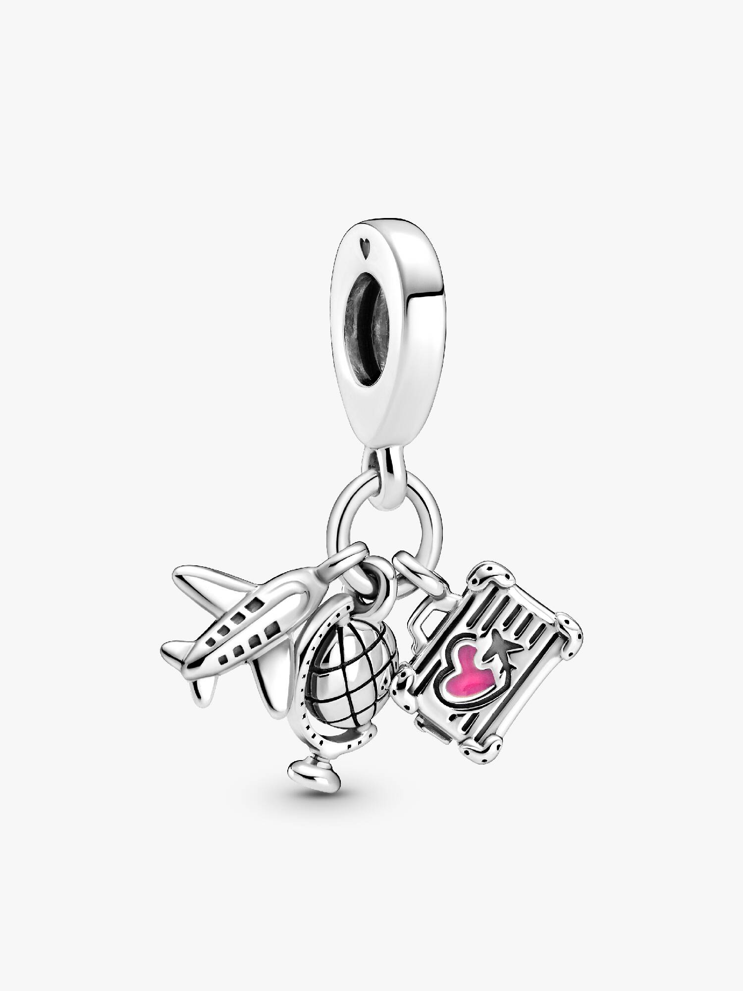 Charm Pendant Avion, Globe & Valise