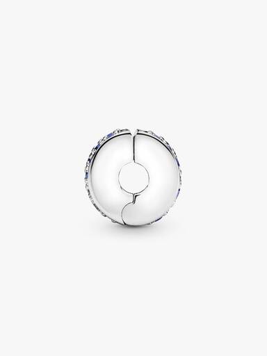 Charm Clip Pavé Bleu