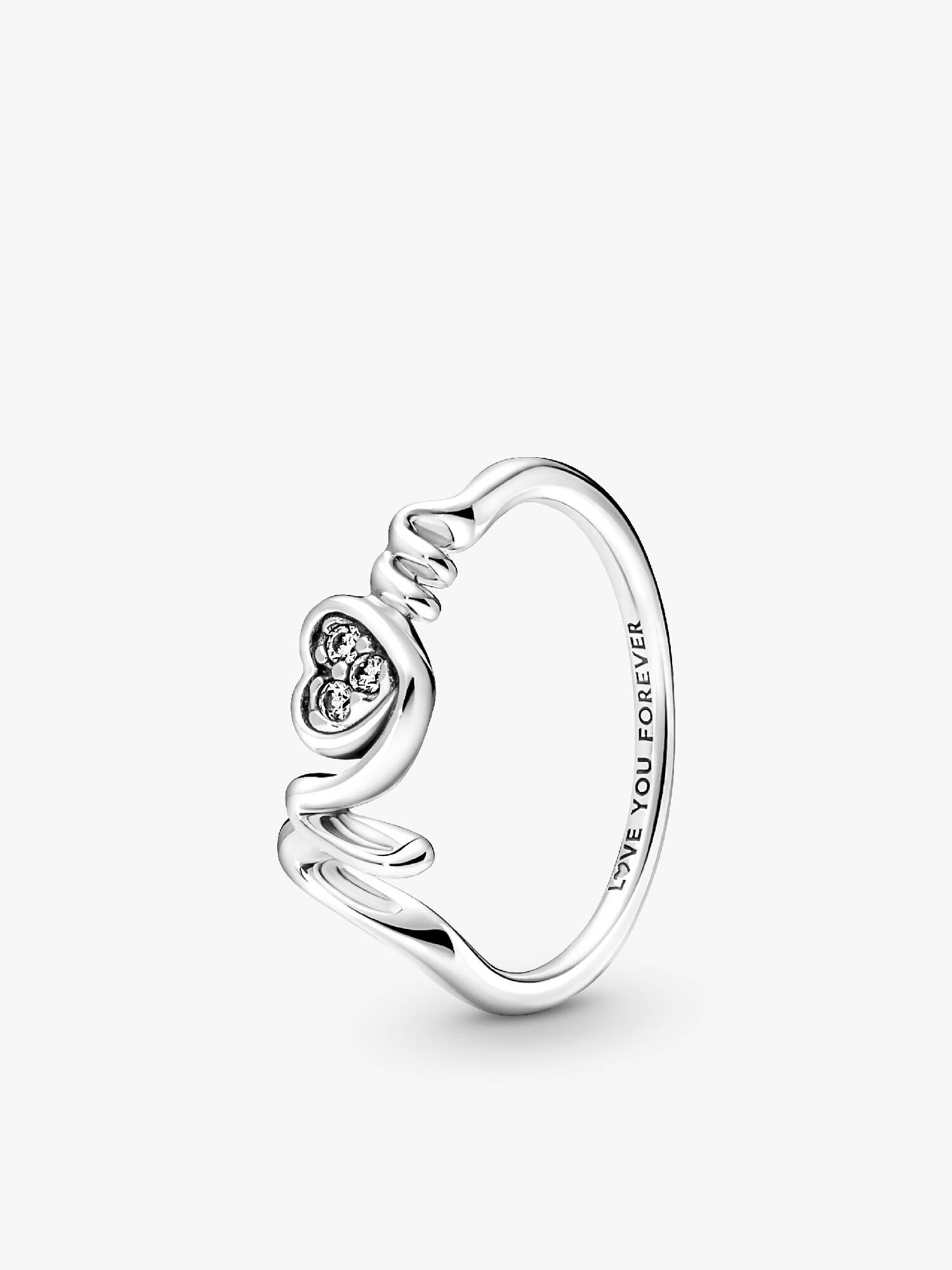 Bague Cœur Pavé Mom