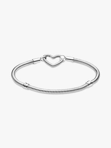 Bracelet Maille Serpent Fermoir Cœur