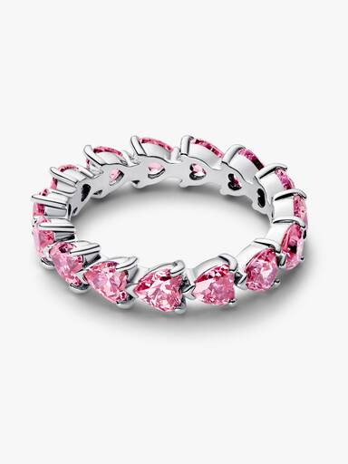 Bague Couronne de Cœurs Roses
