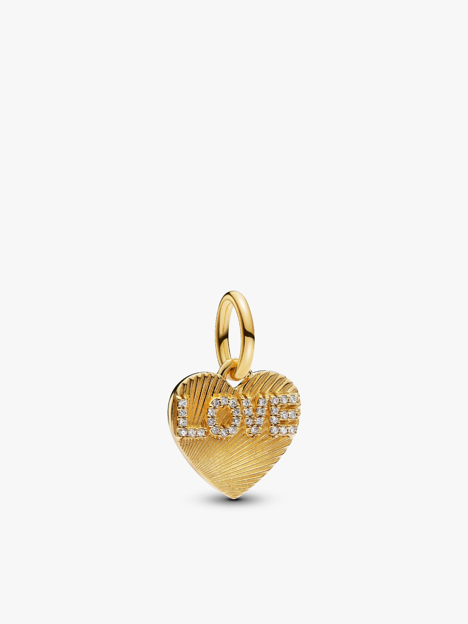 Charm Pendant Cœur d'Amour Gravable