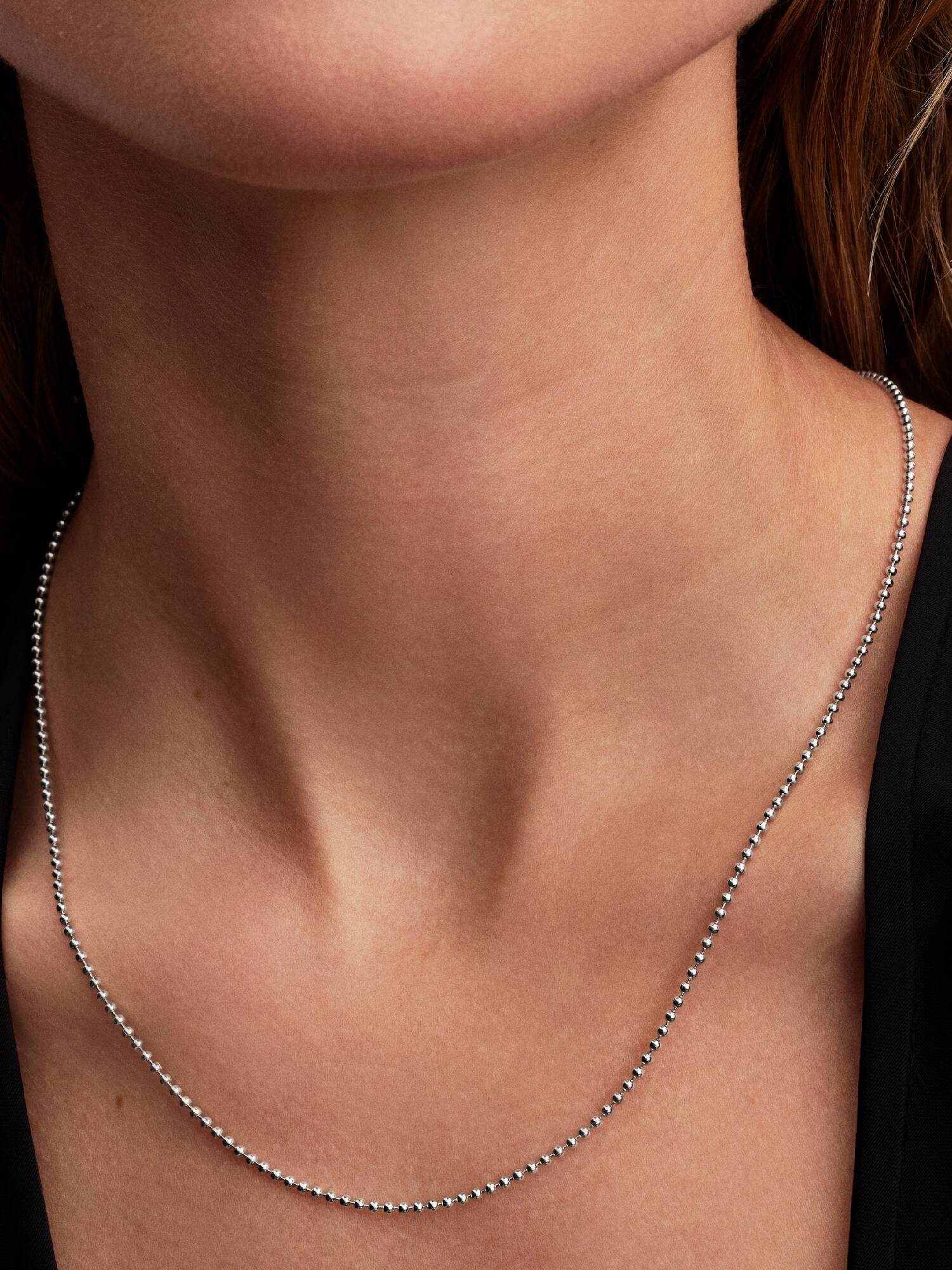 Collier Sphères métalliques