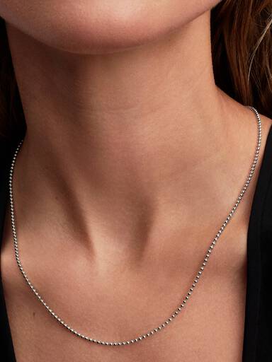 Collier Sphères métalliques