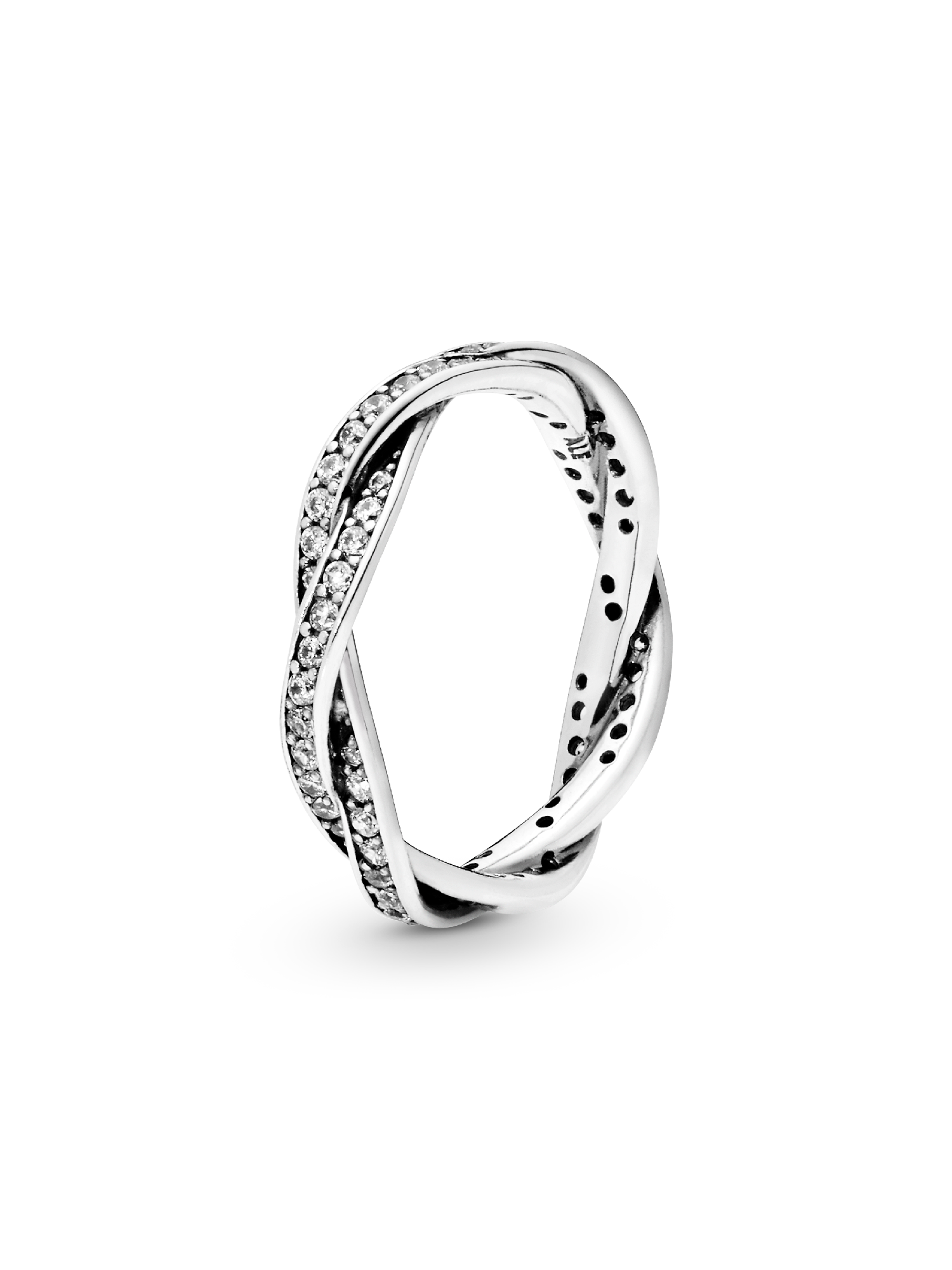 Bague Torsades Scintillante