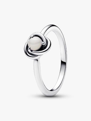 Bague Cercle Éternité Couleur de Naissance du Mois de Juin