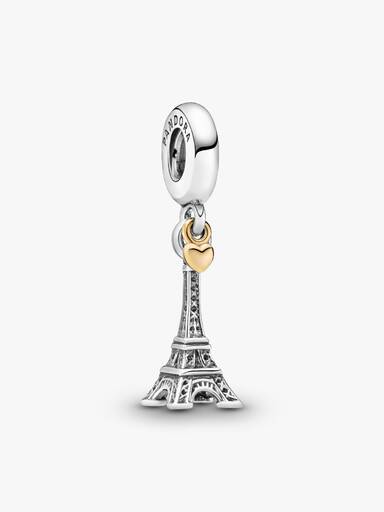 Charm Pendant Tour Eiffel Paris & Cœur