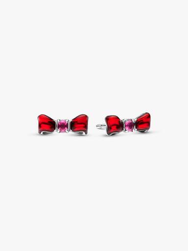 Clous d’Oreilles Disney Blanche-Neige Nœud Blanc