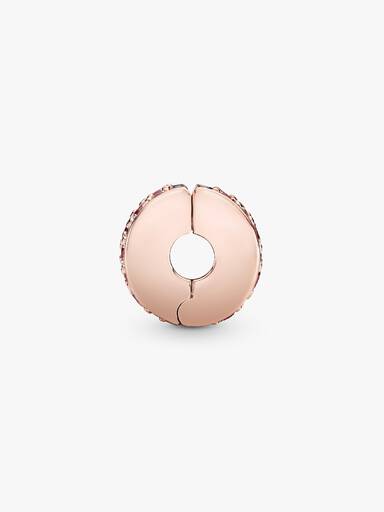 Charm Clip Pavé Rose