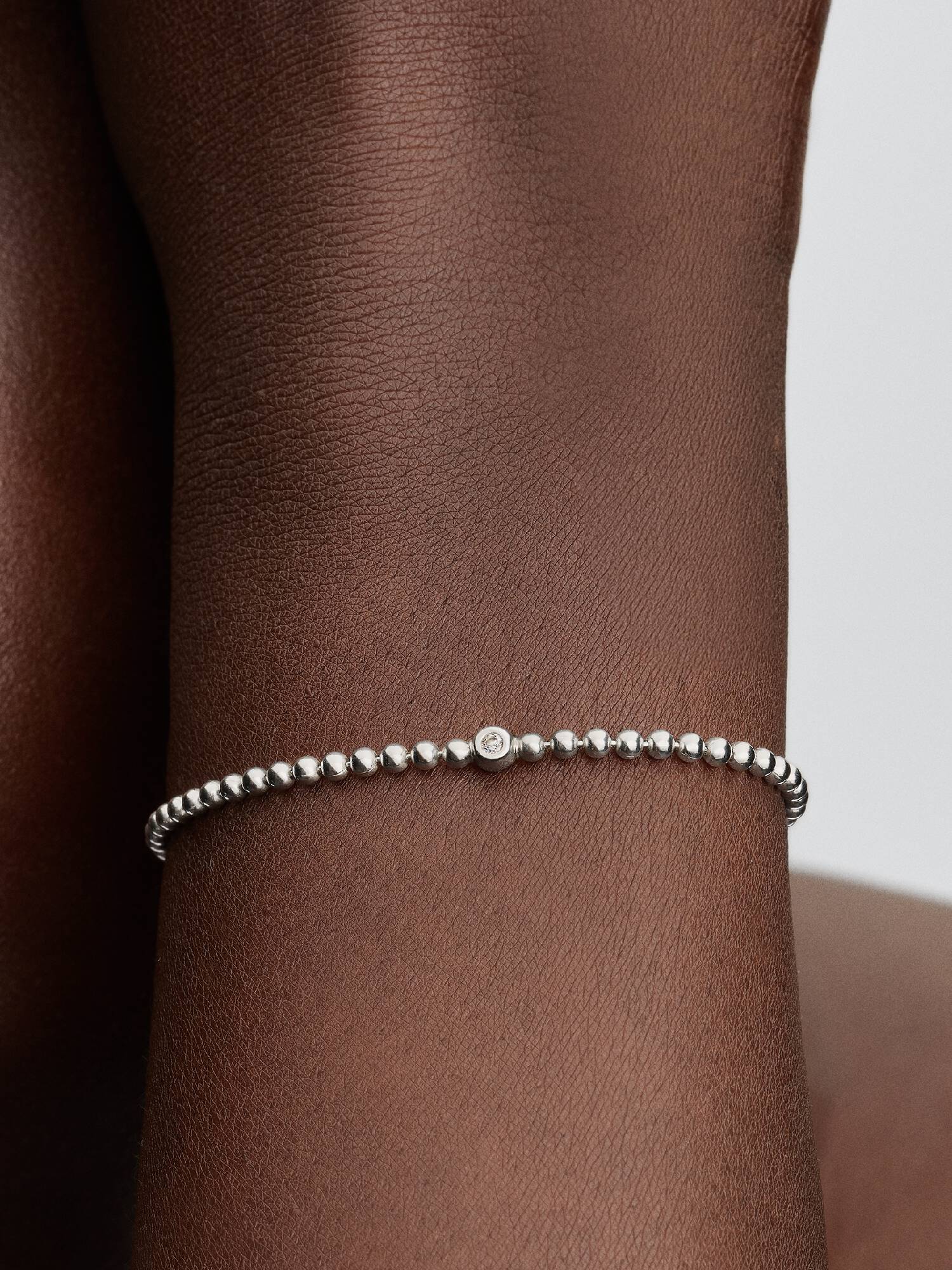 Bracelet Pierres Scintillantes et Sphères