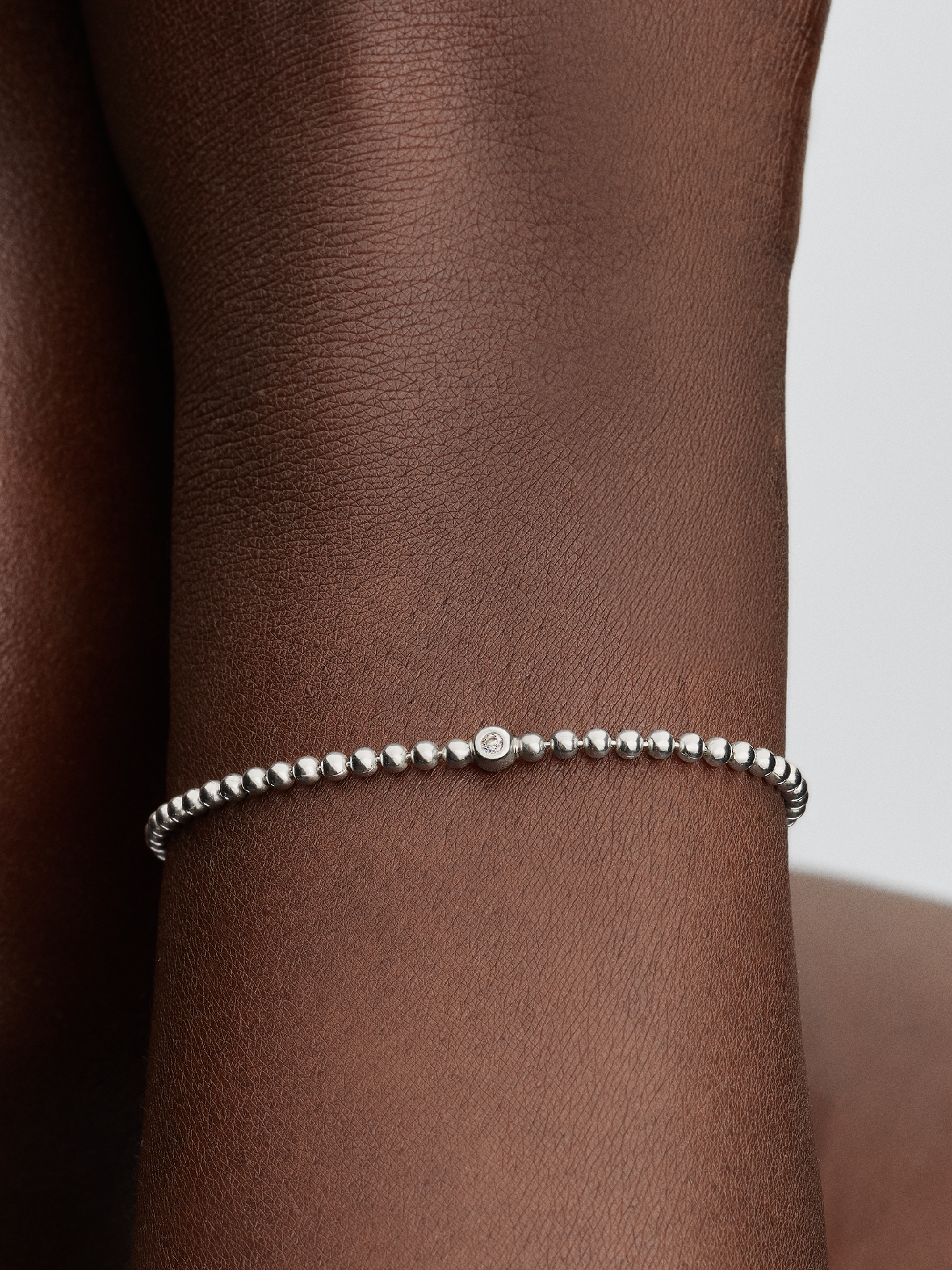 Bracelet Pierres Scintillantes et Sphères