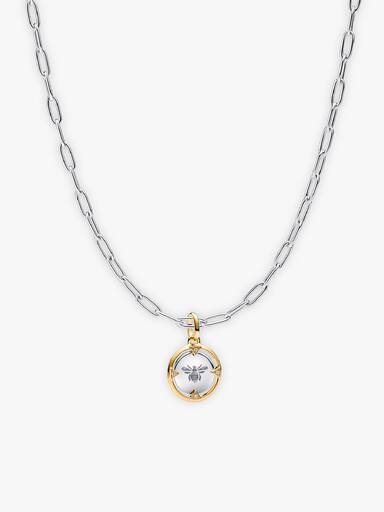 Collier Chaîne Composé Médaillon Abeille