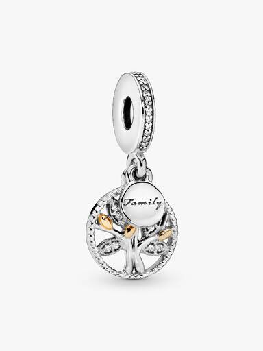 Charm pendentif arbre de vie scintillant