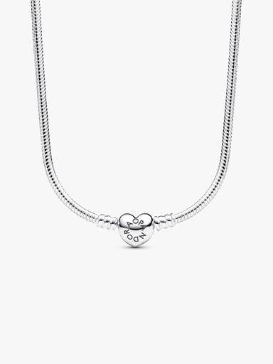 Collier Maille Serpent Fermoir Cœur