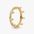 Bague Couronne Étincelante Transparente Bague Couronne Étincelante Transparente