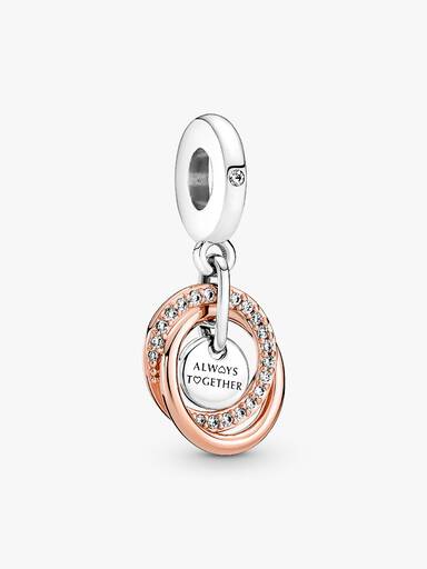 Coffret Cadeau De colliers de charms Family Circle Rose