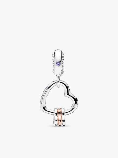 Charm Pendant Cœur Rempli de Cœurs