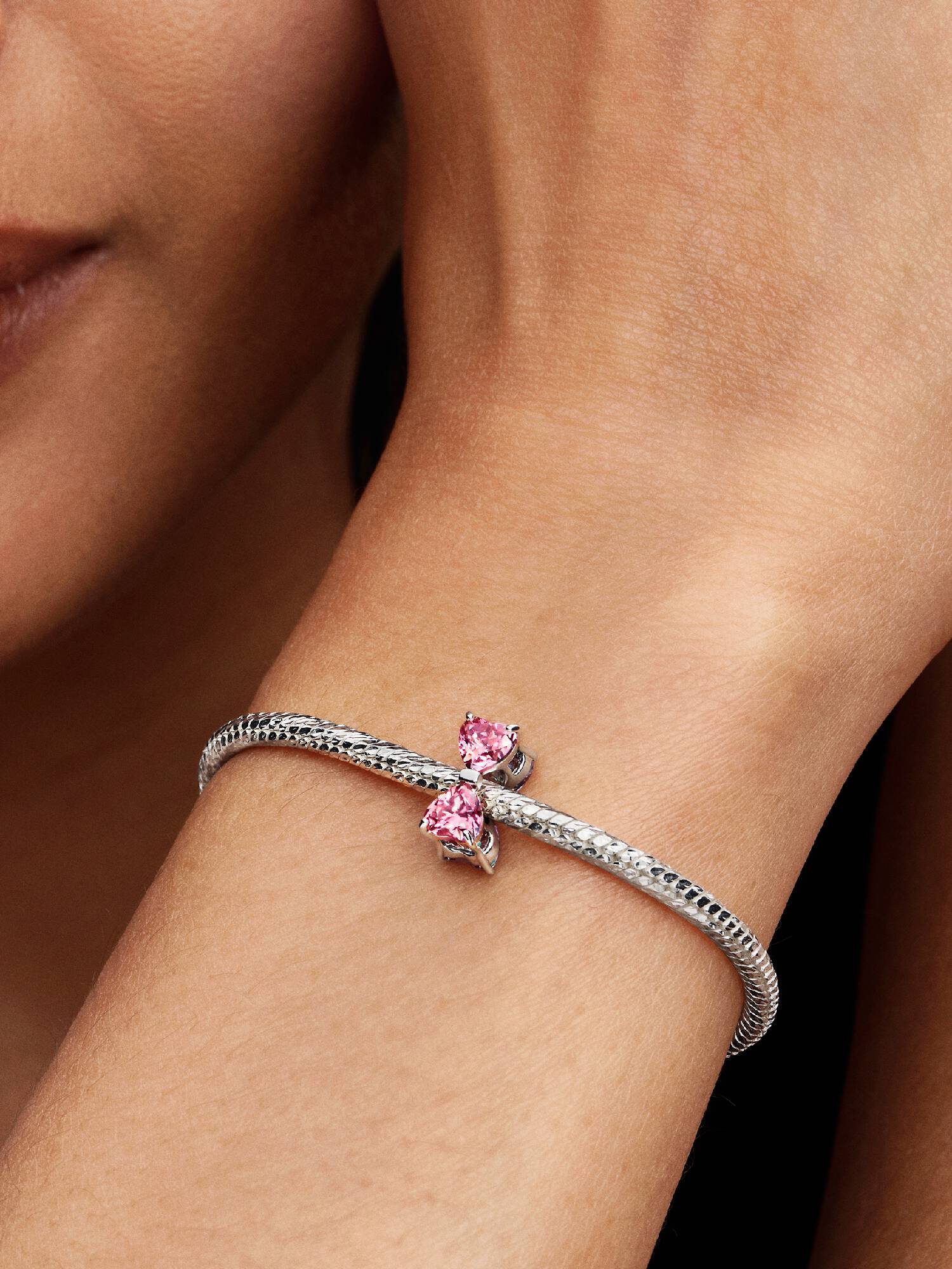 Charm Nœud Rose