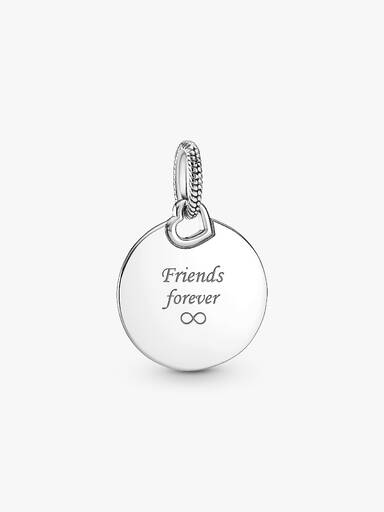 Pendentif Plaque Ronde Gravable