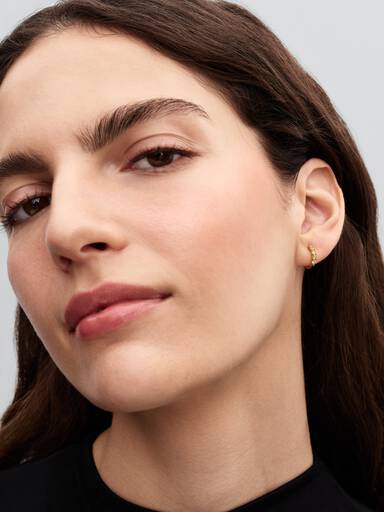 Boucles d’Oreilles Huggies Jaunes