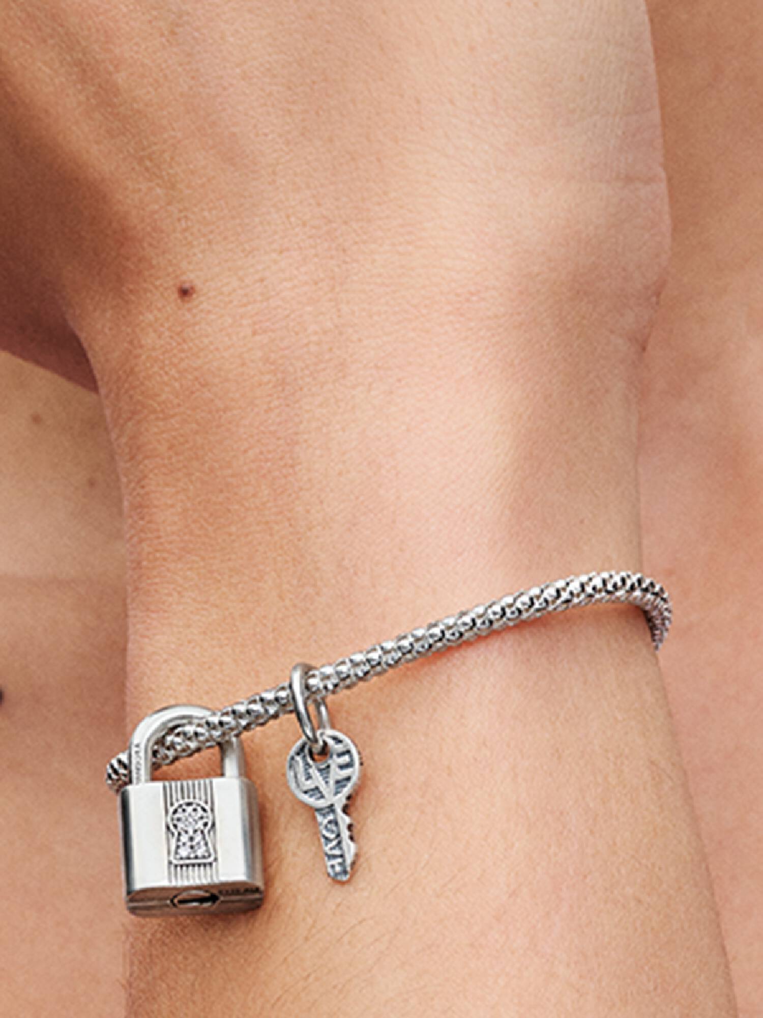 Charm Pendant Cadenas et Clé