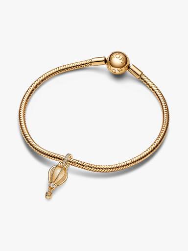 Charm Pendant Montgolfière Incolore Scintillant