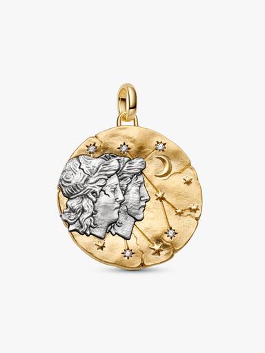 Charm Médaillon XL Signe du Gémeaux