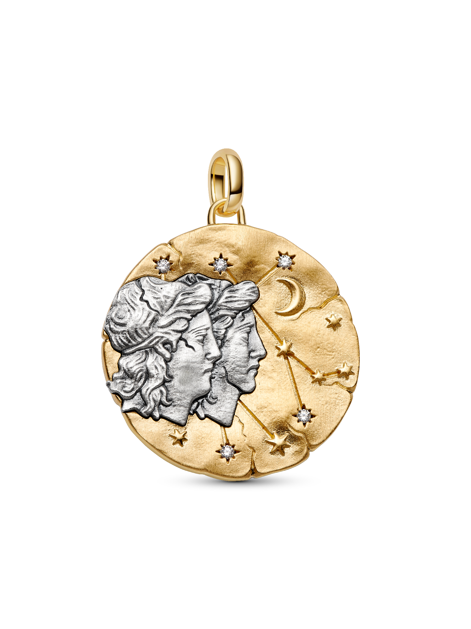 Charm Médaillon XL Signe des Gémeaux