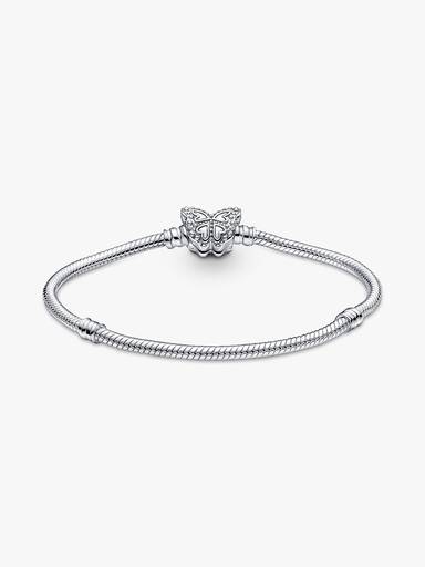 Bracelet Maille Serpent Fermoir Papillon