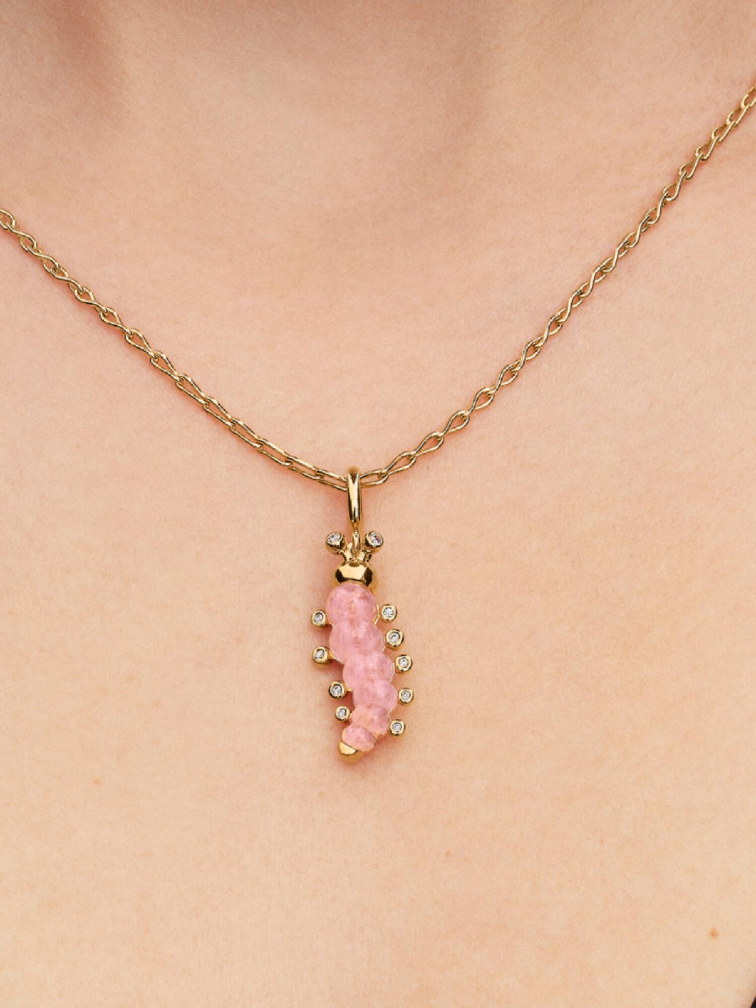 Charm Chenille Rose Doré