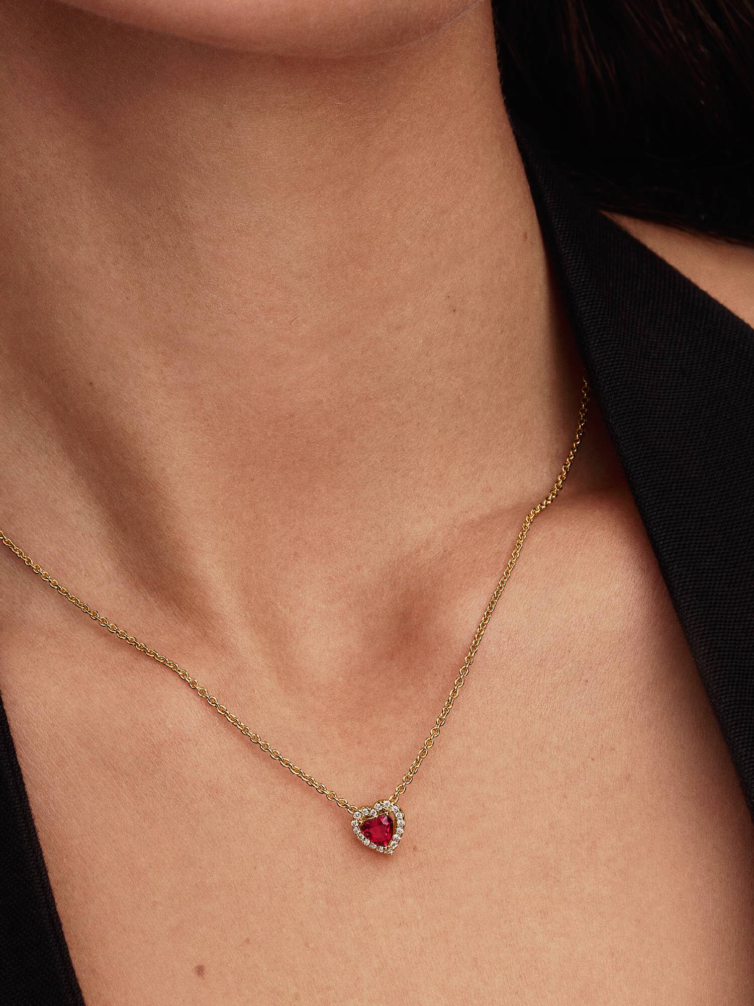 Collier Cœur Surélevé