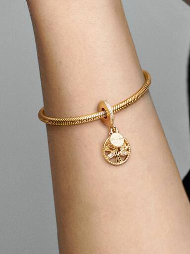 Charm Pendant Arbre de Vie Scintillant