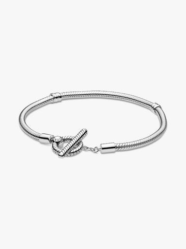 Bracelet Maille Serpent Fermoir en T Pandora Moments